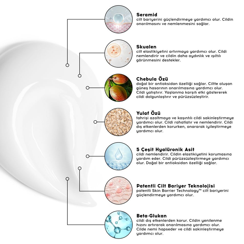 Cream Co. Yatıştırıcı Onarıcı Nemlendirici Yüz Kremi Bariyer