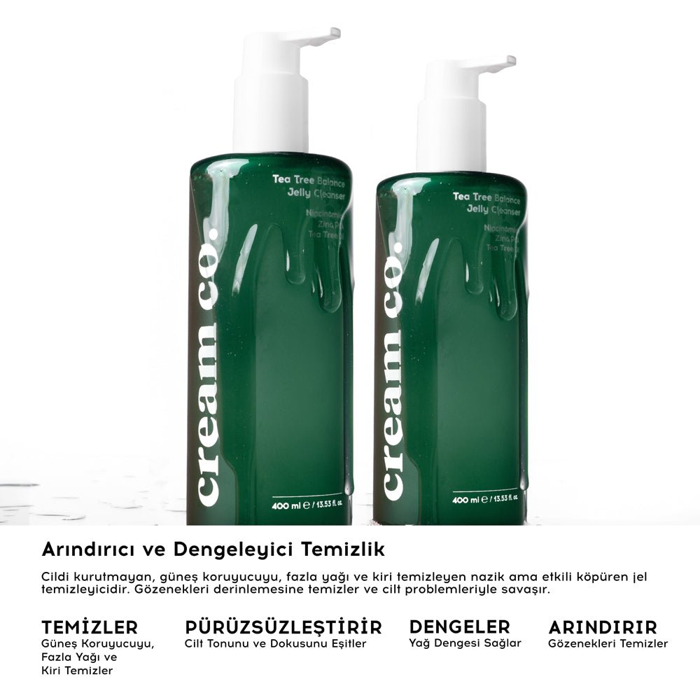 Cream Co.Tea Tree Balance Jelly Cleanser 400ml – Flavus