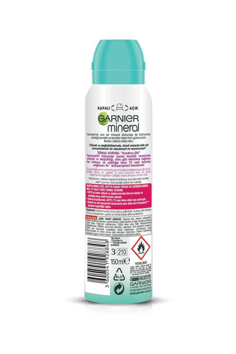 Garnier Mineral Termal Koruma Sprey Deodorant Flavus
