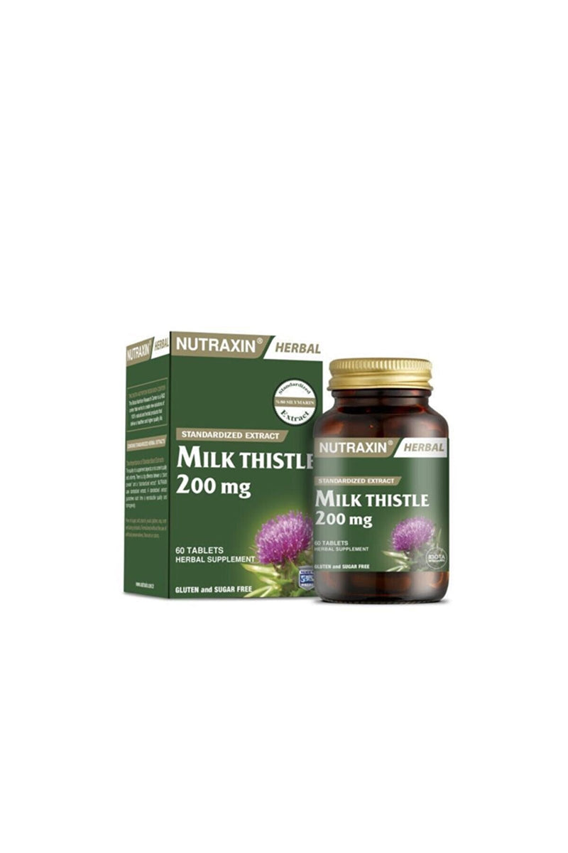 Nutraxin Milk Thistle 200 Mg 60 Tablet Flavus