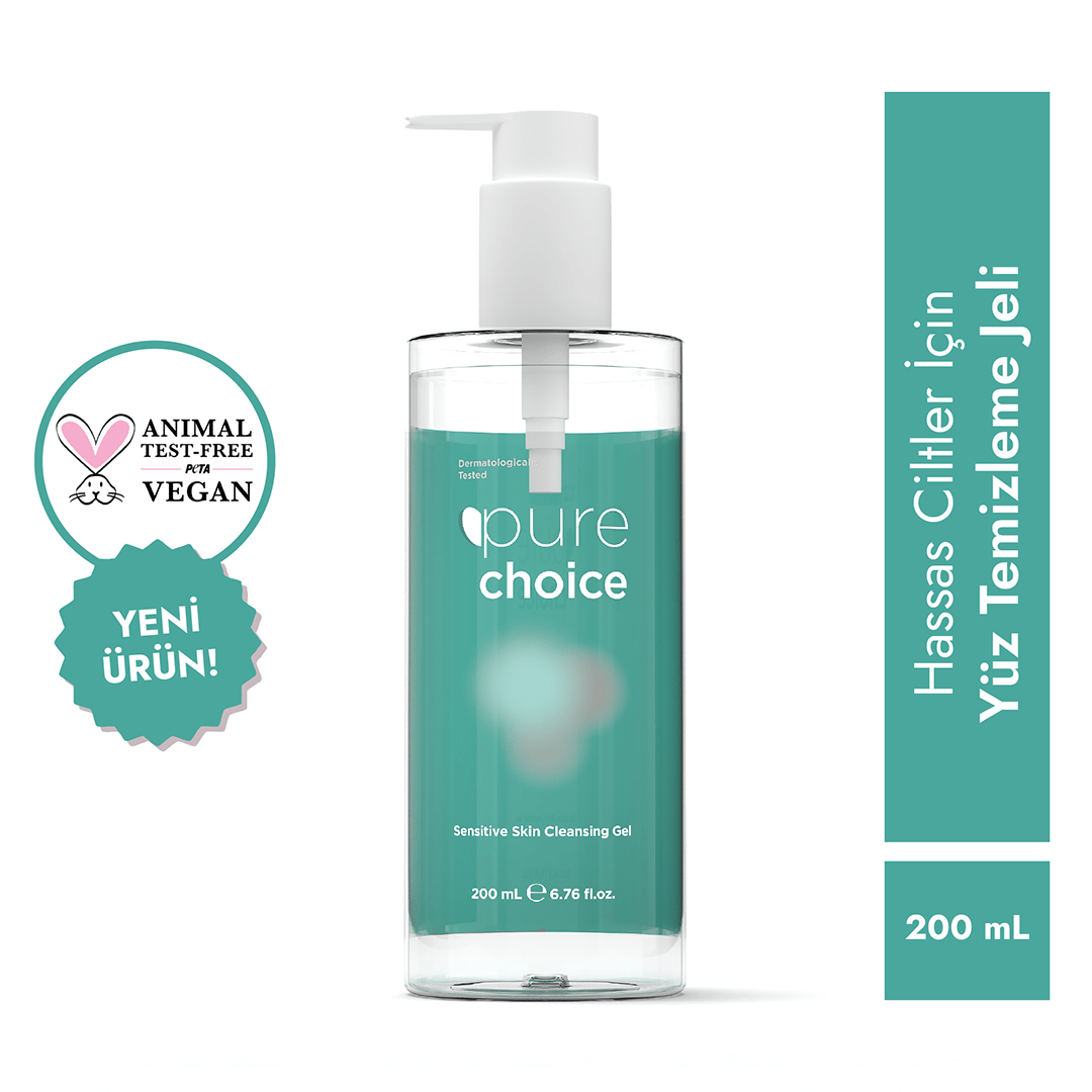 Resim Pure choice hassas ciltler için yüz temizleme jeli 200 ml 