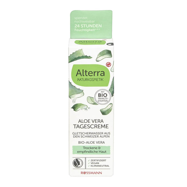 Alterra Gündüz Kremi Organik Aloe Vera & Buzul Suyu İçerikli 50 ml