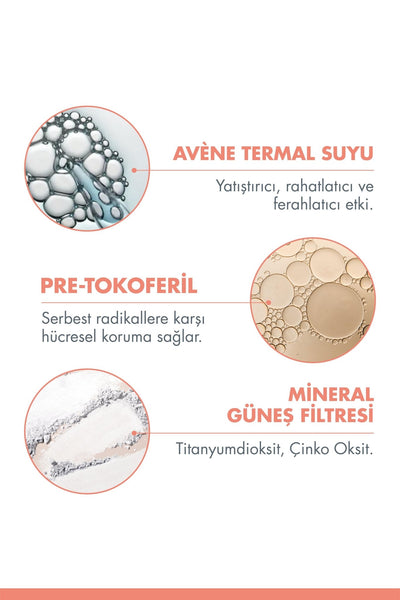Avene Fluide Mineral Filtreli SPF 50+ Güneş Koruyucu 40 ml