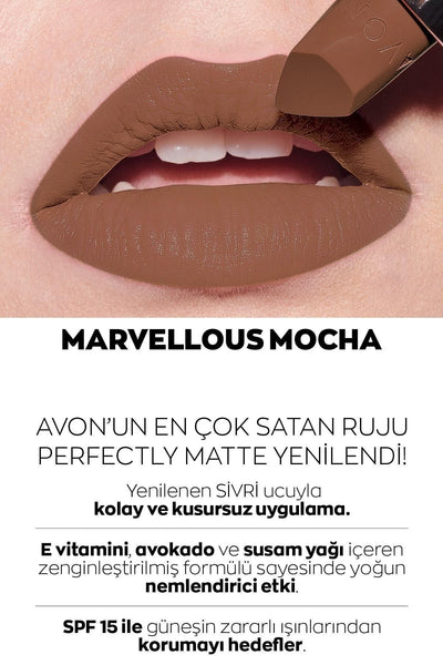 Avon Ultra Mat Ruj Marvellous Mocha