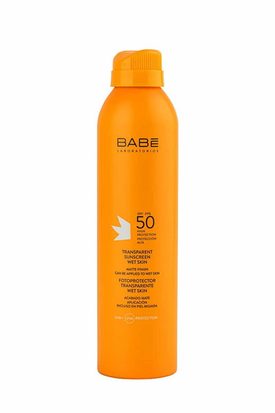 Babe Transparent Sunscreen Wet Skin SPF50+ Islak Cilde Uygulanabilen Güneş Spreyi 200 ml