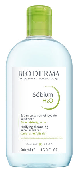 Bioderma Karma ve Yağlı Ciltler İçin Yüz Temizleme Solüsyonu Sebium H2o 500 ml