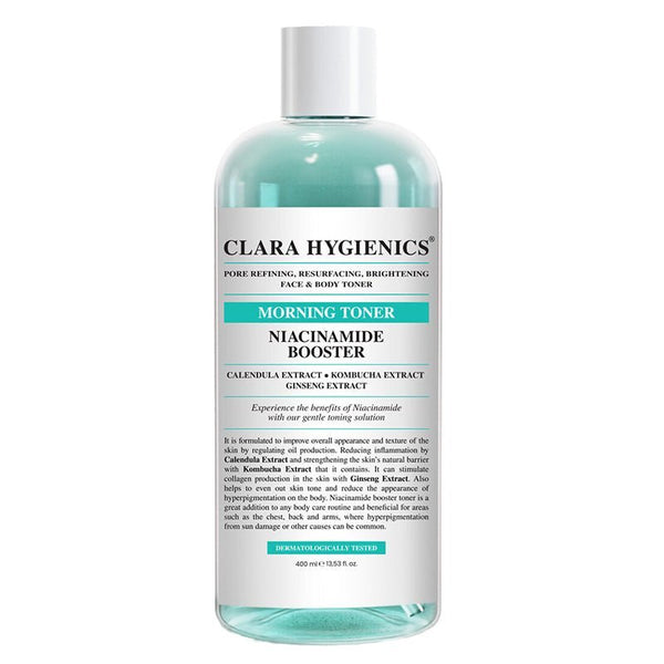 Clara Hygienics Niacinamide Booster Sıkılaştırıcı Yüz ve Vücut Toniği 400 ml SKT İndirimi