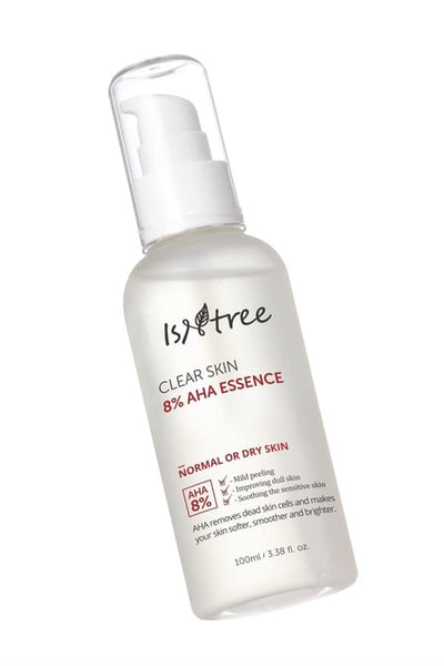 Isntree - Clear skin 8% AHA Essence - 100ml (Cilt Dokusunu Yenileyen ve Onaran Esans)