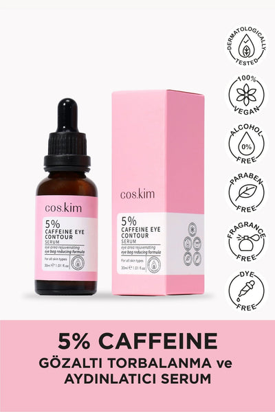 Coskim %5 Kafeinli Morluk Giderici ve Aydınlatıcı Göz Çevresi Serumu 30 ml