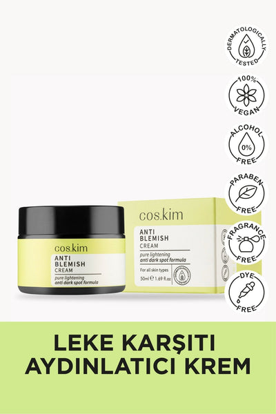 Coskim Leke Karşıtı Ve Gözenek Sıkılaştırıcı Aydınlatıcı Krem | Anti-blemish Whitening Cream 50ml SKT İndirimi
