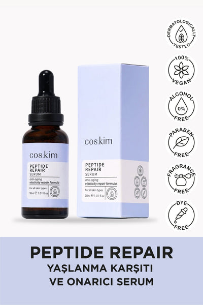 Coskim Peptit İçeren Onarıcı Kırışıklık ve Yaşlanma Karşıtı Cilt Bakım Serumu 30 ml