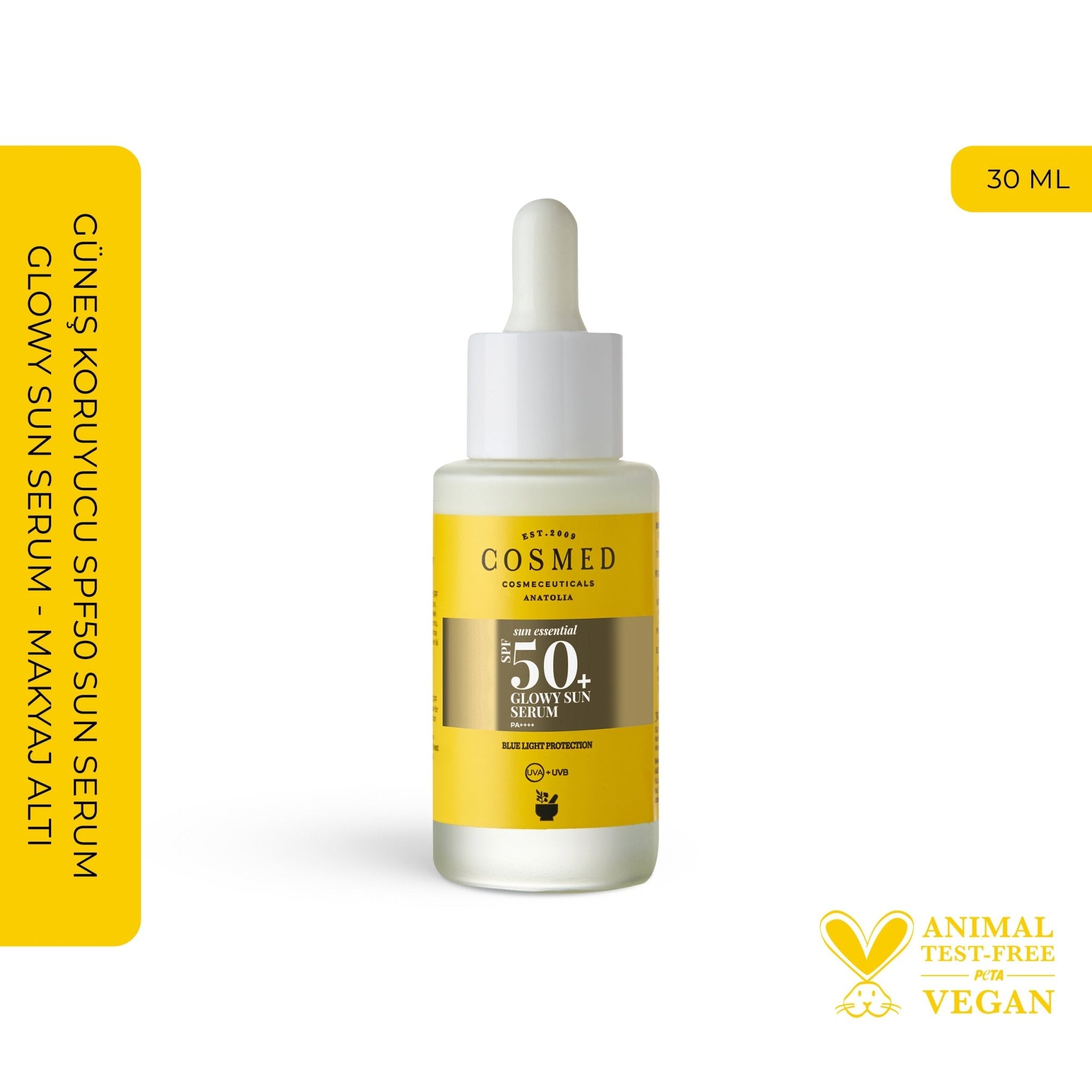 COSMED SPF50 Glowy Sun Serum | Flavus