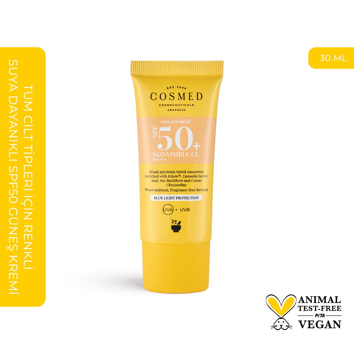 COSMED Sun Essential Skininvisible CC Güneş Koruyu SPF50+ | Flavus