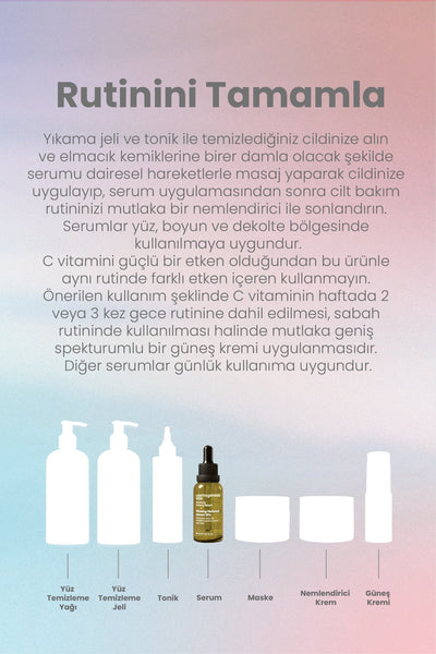 Cosmogenesis Labs Aydınlatıcı ve Bariyer Güçlendirici Temel Serum Seti