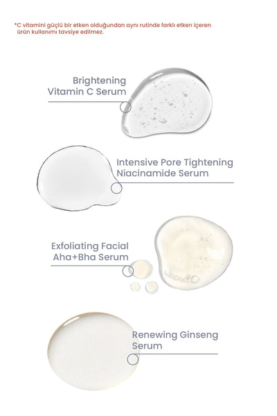 Cosmogenesis Labs Aydınlatıcı ve Bariyer Güçlendirici Temel Serum Seti