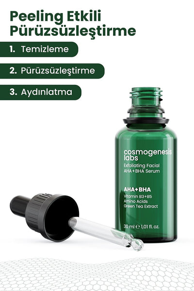 Cosmogenesis Labs Exfoliating Facial AHA + BHA Serum 30 ml