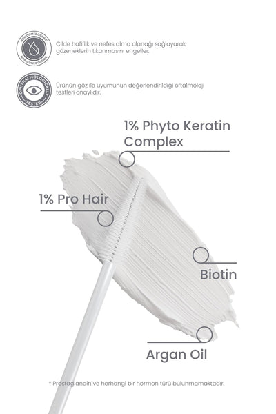 Cosmogenesis Labs Kaş Kirpik Maskesi 9.5ml - Su Bazlı Parlatıcı Nemlendirici Onarıcı Vegan