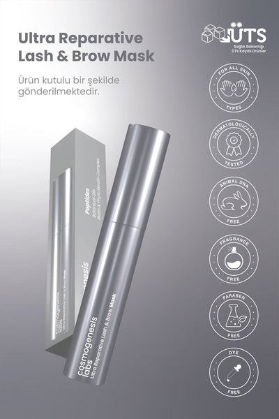 Cosmogenesis Labs Kaş Kirpik Maskesi 9.5ml - Su Bazlı Parlatıcı Nemlendirici Onarıcı Vegan
