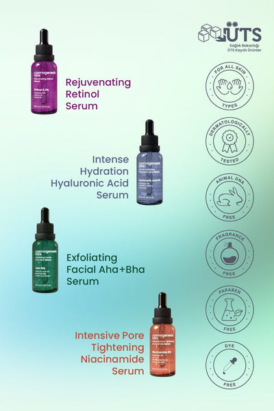 Cosmogenesis Labs Temel Cilt Serum Seti