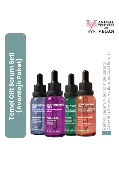 Cosmogenesis Labs Temel Cilt Serum Seti