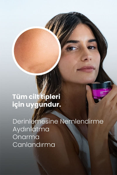 Cosmogenesis Labs Yoğun Nemlendirici Yüz Kremi 50ml – Su Bazlı Aydınlatıcı Ton Eşitleyici Vegan