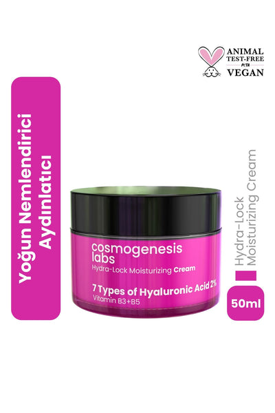 Cosmogenesis Labs Yoğun Nemlendirici Yüz Kremi 50ml – Su Bazlı Aydınlatıcı Ton Eşitleyici Vegan