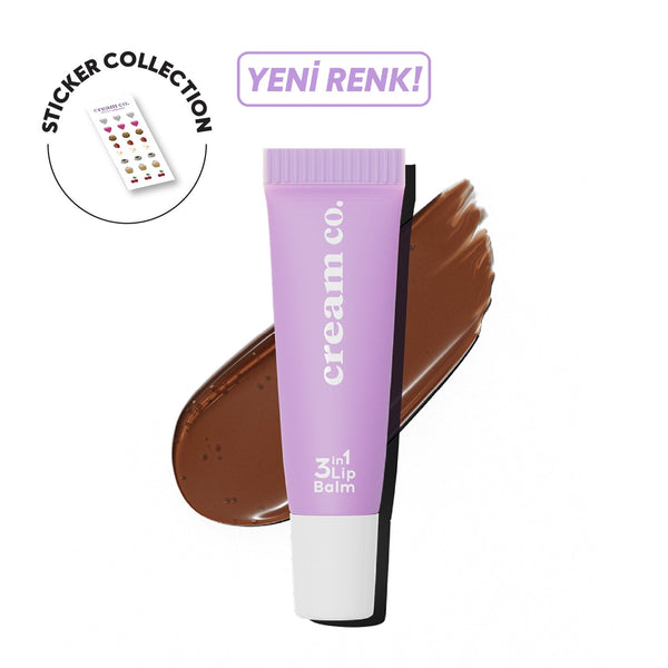 Cream Co. 3 in 1 Lip Balm - 406 Mocha