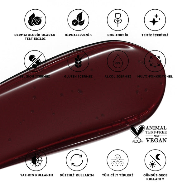 Cream Co. 3 in 1 Lip Balm - Black Cherry