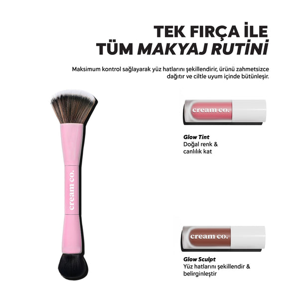 Cream Co. Dual-Ended Makeup Brush