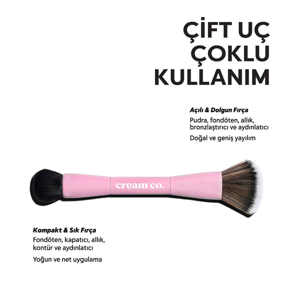 Cream Co. Dual-Ended Makeup Brush