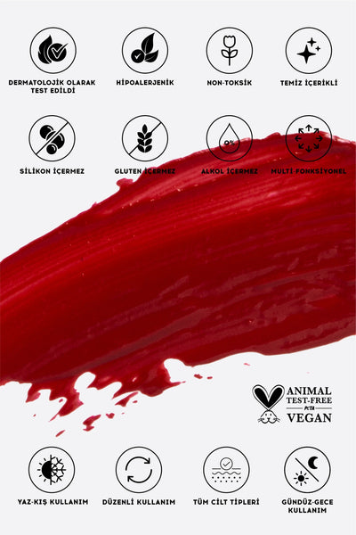 Cream Co. Glow Tint Chili Red - 506