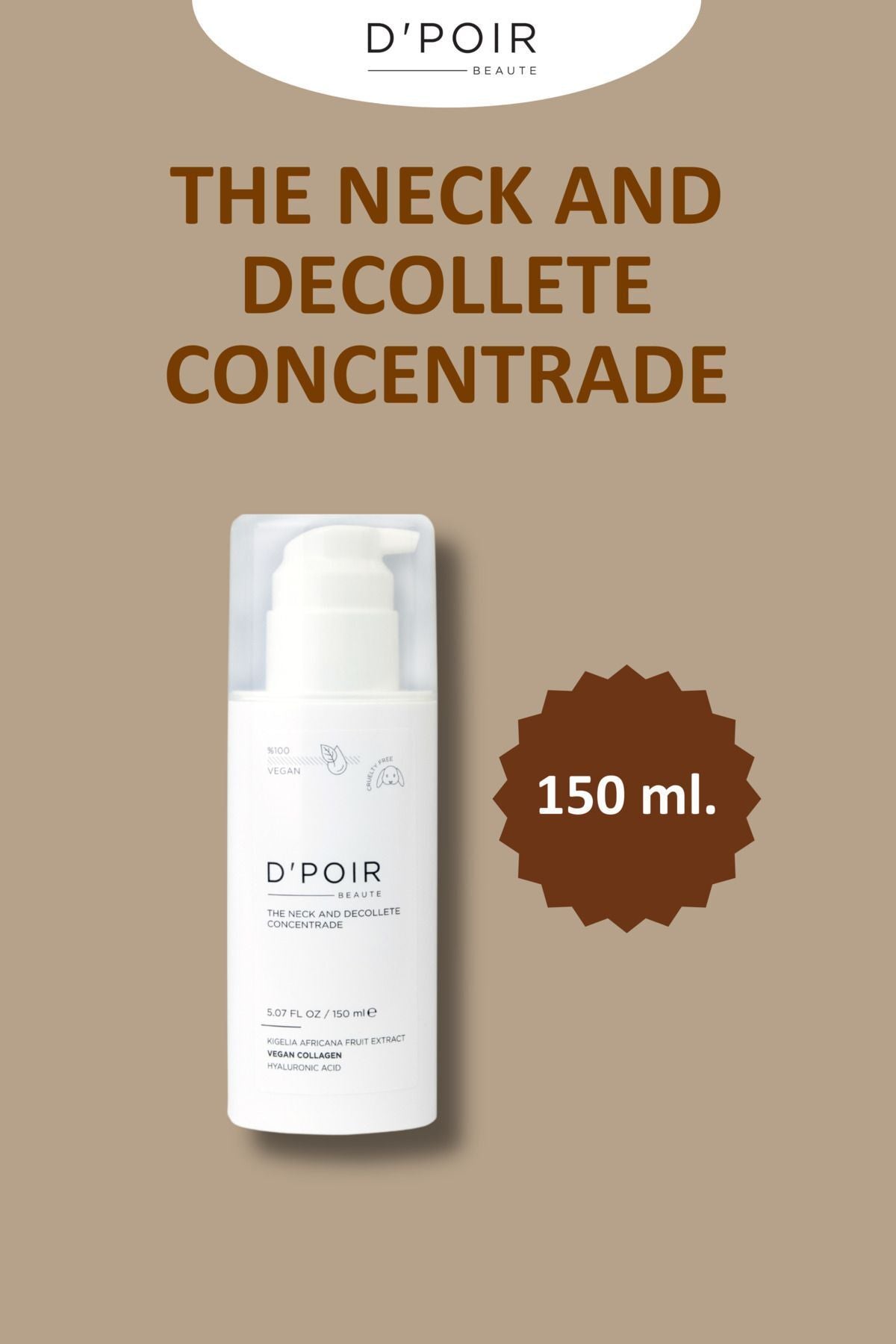 D'POIR D'Poir Beaute The Neck And Decollete Concentrade - Boyun Ve Dekolte Maskesi - 150 ml