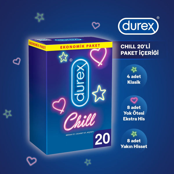 Durex Chill Karma 20'li Prezervatif