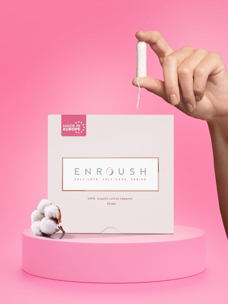 ENROUSH %100 Organik Pamuklu Tampon | 16 Adet MİNİ
