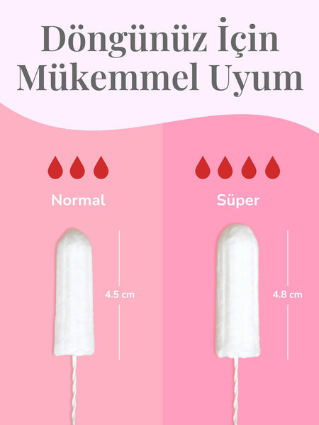 ENROUSH %100 Organik Pamuklu Tampon | 16 Adet MİNİ