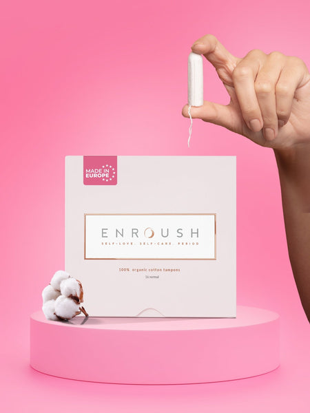 ENROUSH %100 Organik Pamuklu Tampon | 16 Adet NORMAL
