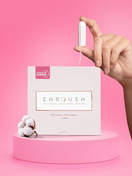 ENROUSH %100 Organik Pamuklu Tampon | 16 Adet SÜPER