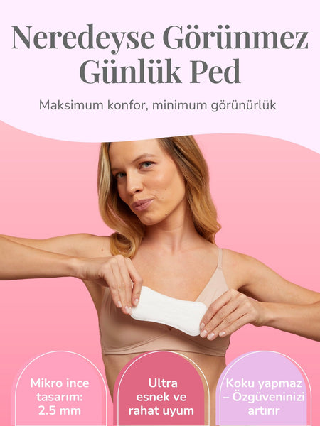 ENROUSH Organik Pamuklu Günlük Ped | Doğal - 24 Adet