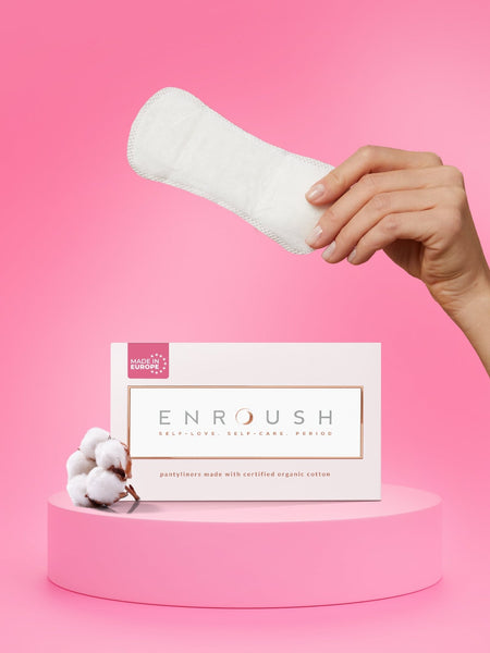 ENROUSH Organik Pamuklu Günlük Ped | Doğal - 24 Adet