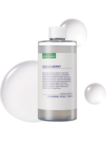 Eqqual Berry Swimming Pool Daily Facial Toner 300ml - Nazik Exfoliasyon Ve Derin Nemlendirici Tonik