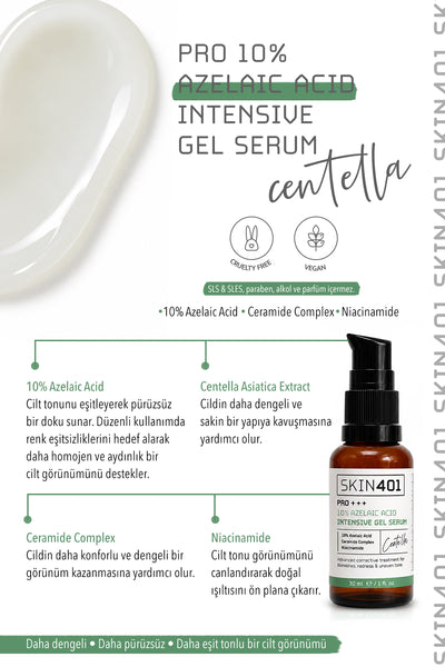 SKIN401 Pro %10 Azelaic Acid Intensive Gel Serum