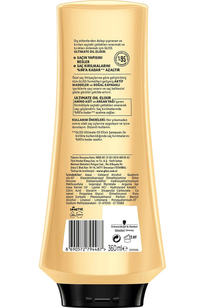 Gliss Ultimate Oil Elixir Saç Kremi 360 ml