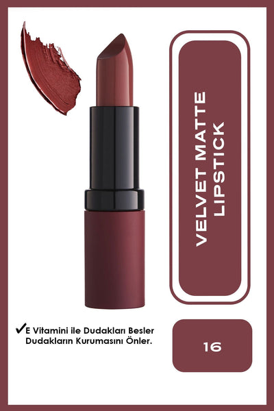 Golden Rose Velvet Matte Lipstick No: 16 - Mat Ruj
