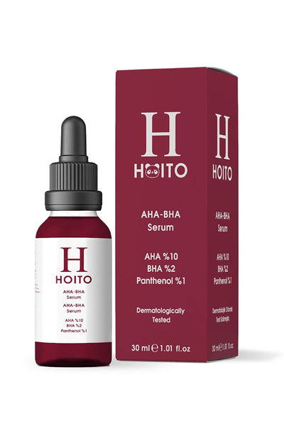 Hoito Aha Bha Serum 30ml - Aha%10 Bha %2 Niacinamide %2 Panthenol %1 Zinc Pca %1 SKT İndirimi