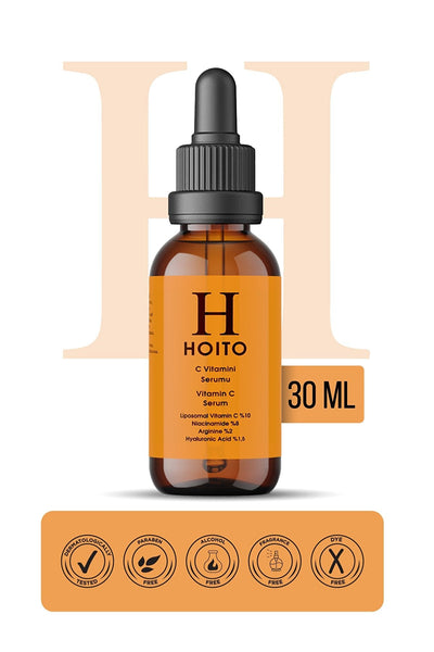 Hoito C Vitamini Serumu 30ml Liposomal Vitamin C %10 Niacinamide %8 Arginine %2 Ha %1,5