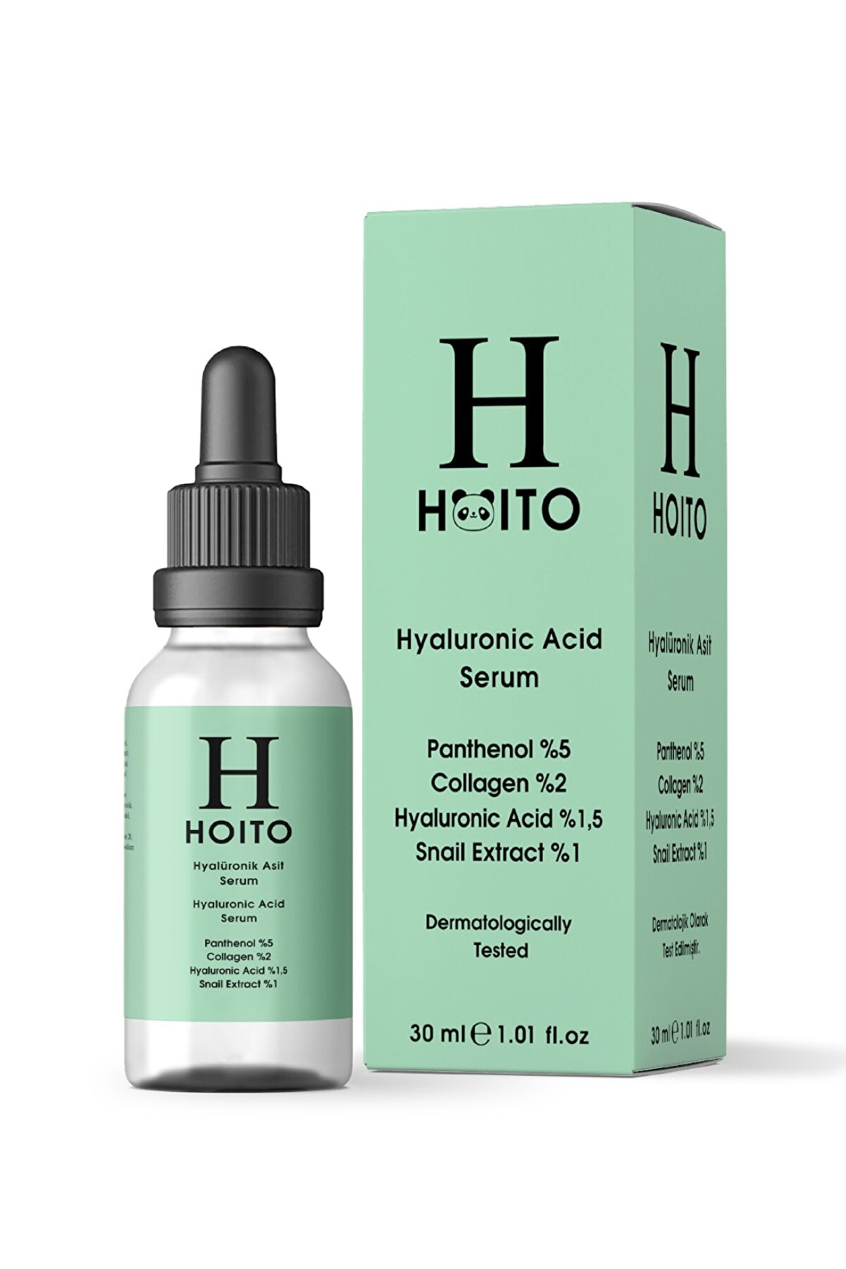 HOITO Hoito Hyalüronik Asit Serum 30ml - Panthenol %5 Collagen %2 Hyaluronic Acid %1,5 Snail Extract %1 | Flavus