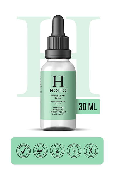 Hoito Hyalüronik Asit Serum 30ml - Panthenol %5 Collagen %2 Hyaluronic Acid %1,5 Snail Extract %1