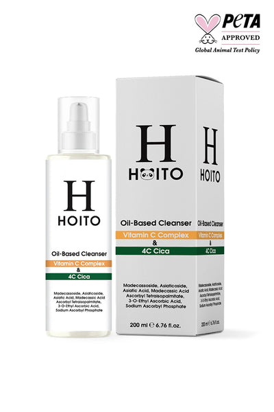 Hoito Oil Based Cleanser Vitamin C Complex & 4 C Cica - Yağ Bazlı Cilt Ve Makyaj Temizleyici 200ml