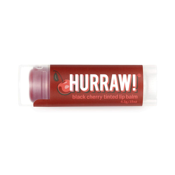 Hurraw Black Cherry Tinted Lip Balm / Vişne