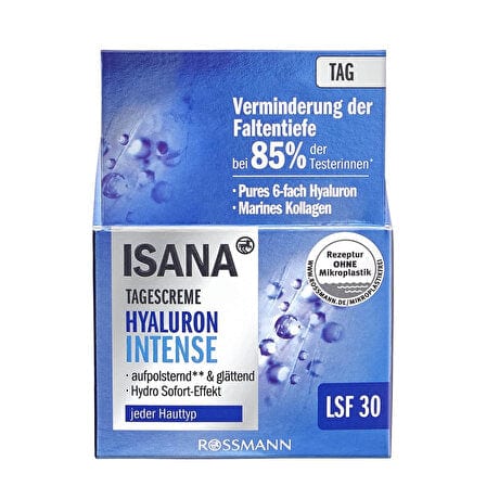 Isana Gündüz Kremi Hyaluron, SPF 30 50 ml